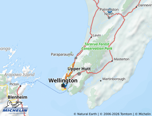 Mapa MICHELIN Kapiti Coast - ViaMichelin