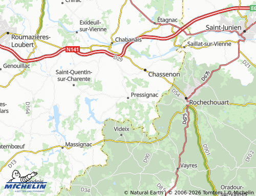Mappa MICHELIN Pressignac - ViaMichelin