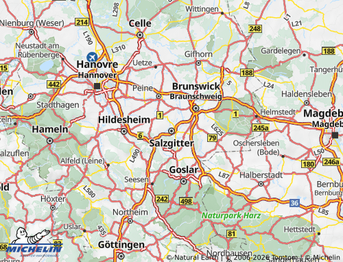 MICHELIN Salzgitter map - ViaMichelin