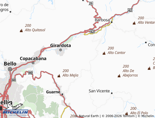 Carte MICHELIN El Yarumo - ViaMichelin