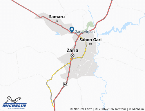 Mapa MICHELIN Zaria - ViaMichelin