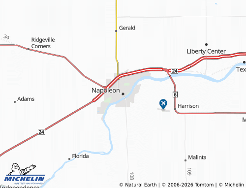 Mapa MICHELIN Napoleon - ViaMichelin