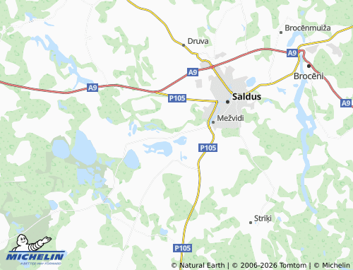 Mappa MICHELIN Sātiņi - ViaMichelin