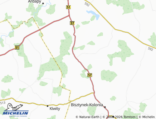 MICHELIN Galiny map - ViaMichelin