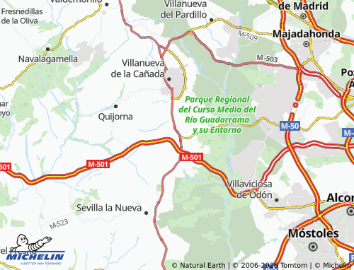 MICHELIN-Landkarte Brunete - ViaMichelin
