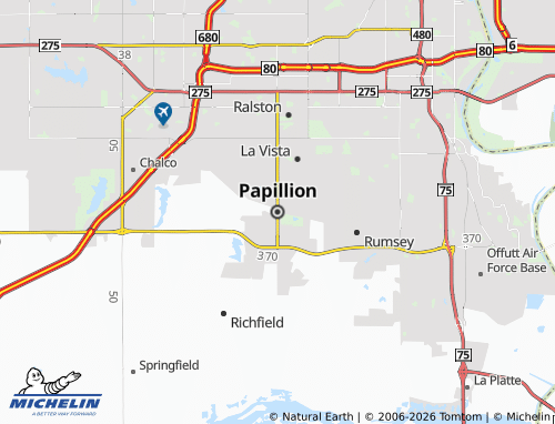 Carte MICHELIN Papillion - ViaMichelin