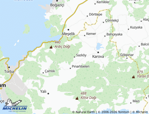 MICHELIN-Landkarte Sazköy - ViaMichelin