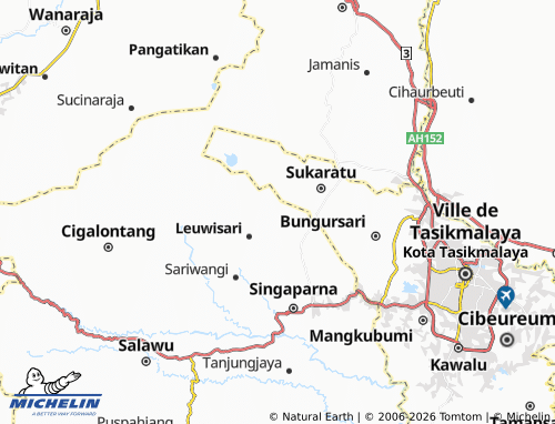 MICHELIN-Landkarte Padakembang - ViaMichelin