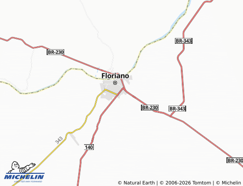 MICHELIN Tiberão map - ViaMichelin