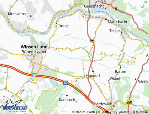 MICHELIN Fahrenholz map - ViaMichelin