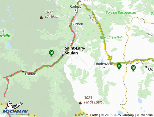 Mapa MICHELIN Azet - ViaMichelin