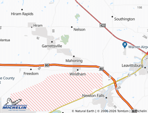 Carte MICHELIN Mahoning - ViaMichelin