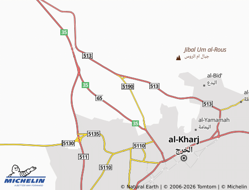 MICHELIN-Landkarte al-Brah - ViaMichelin