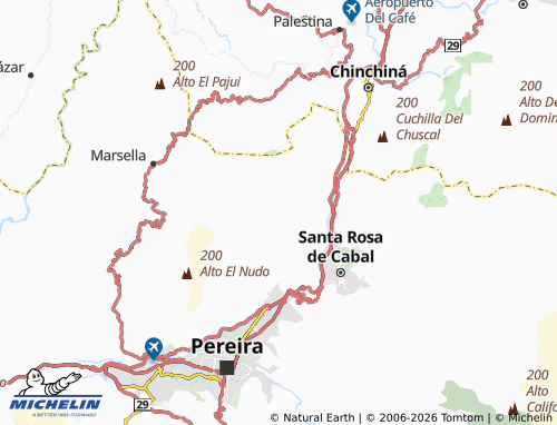 MICHELIN Guaimaral map - ViaMichelin
