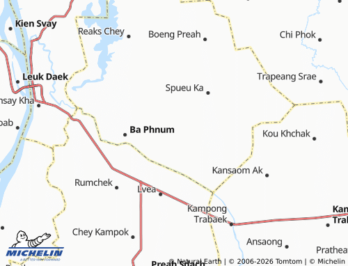 MICHELIN Chheu Kach map - ViaMichelin