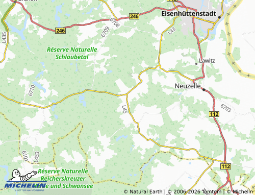 MICHELIN-Landkarte Treppeln - ViaMichelin