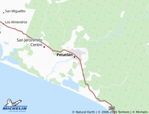 Kaart MICHELIN Petatlán - ViaMichelin