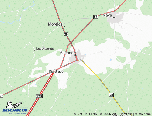 MICHELIN Zona Centro map - ViaMichelin