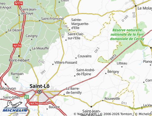 Mappa MICHELIN Couvains - ViaMichelin
