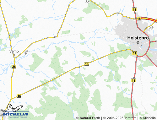 Mapa MICHELIN Idom Kirkeby - ViaMichelin