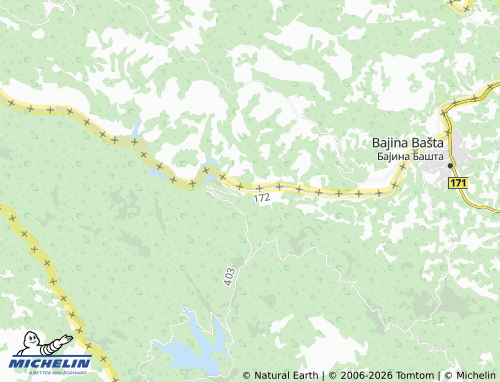 Mapa MICHELIN Perućac - ViaMichelin