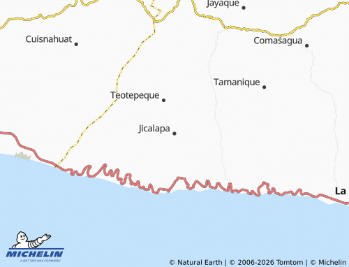 Mappa MICHELIN Jicalapa - ViaMichelin