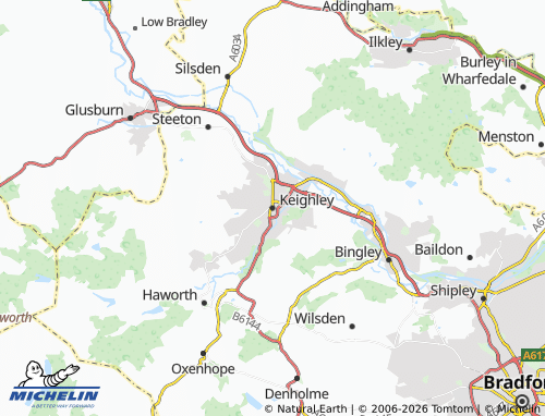 MICHELIN Keighley map - ViaMichelin