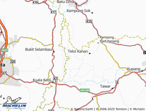 MICHELIN-Landkarte Kampung Padang Besar - ViaMichelin