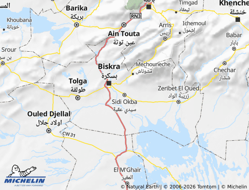 Carte MICHELIN Sidi Okba - ViaMichelin