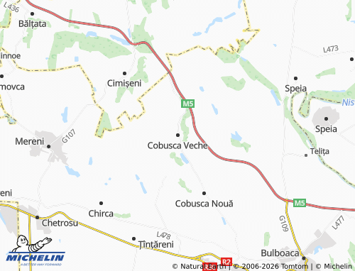 Mappa MICHELIN Cobusca Veche - ViaMichelin