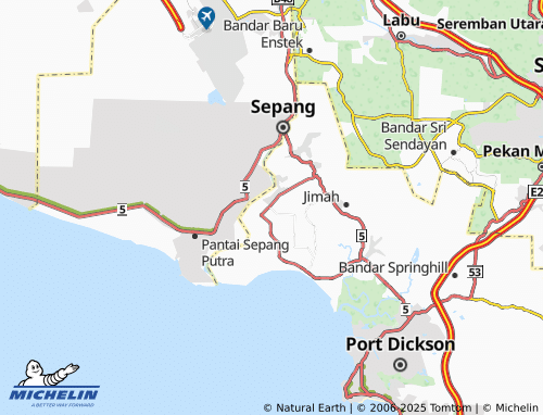 MICHELIN Taman Jentayu map - ViaMichelin