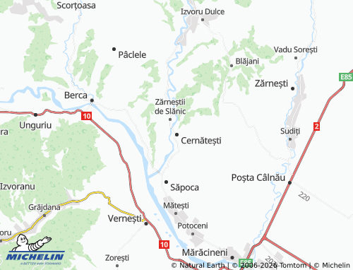 MICHELIN-Landkarte Cernătești - ViaMichelin