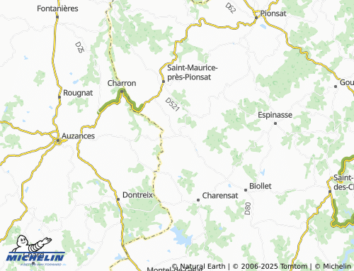MICHELIN Vergheas map - ViaMichelin
