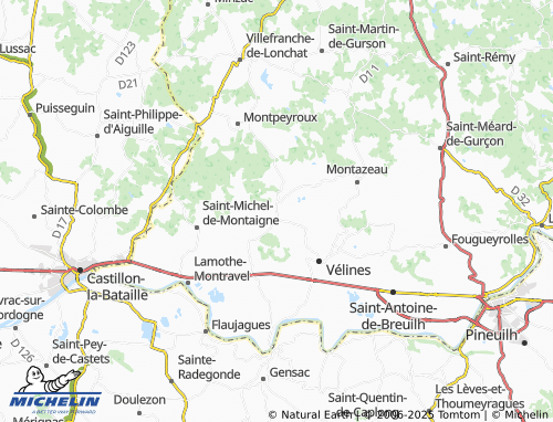 MICHELIN Les Gauchers map - ViaMichelin