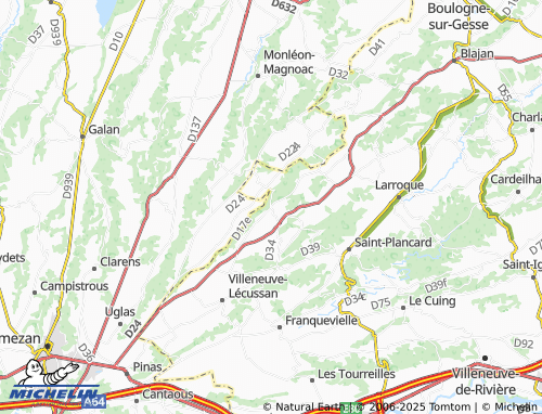 Carte MICHELIN Boudrac - ViaMichelin