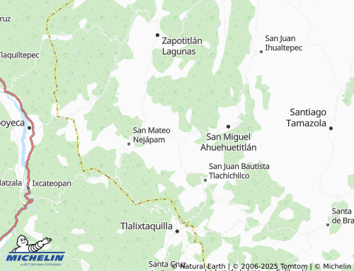 MICHELIN Tenexcalco map - ViaMichelin