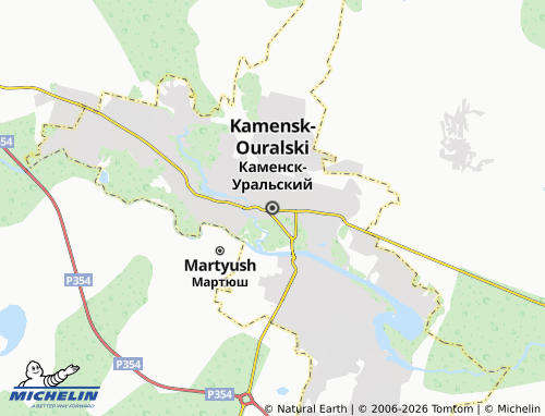 MICHELIN-Landkarte Kamensk-Uralski - ViaMichelin