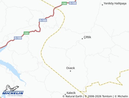 MICHELIN Akören map - ViaMichelin