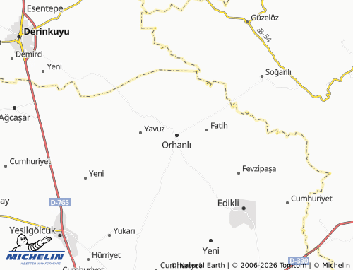 Mappa MICHELIN Orhanlı - ViaMichelin