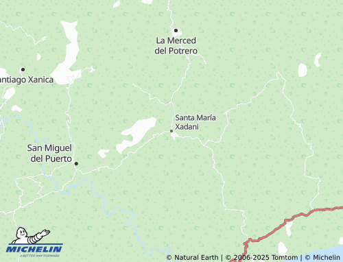 MICHELIN Santa María Xadani map - ViaMichelin
