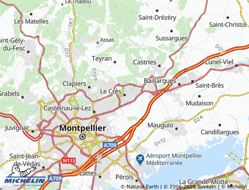 Mappa MICHELIN Le Crès - ViaMichelin