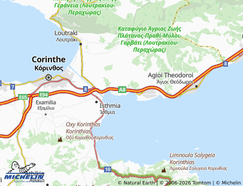 MICHELIN Agios Charalampos map - ViaMichelin