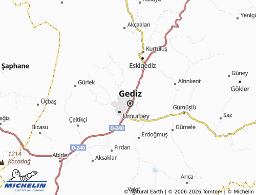 MICHELIN Kumtaş map - ViaMichelin