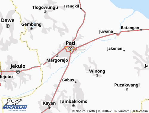 Carte MICHELIN Gajahmati - ViaMichelin