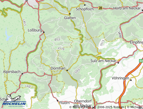 MICHELIN Fürnsal map - ViaMichelin