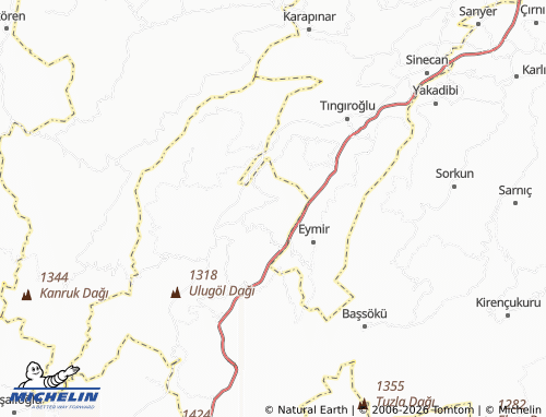 Mappa MICHELIN Tokuşlar - ViaMichelin