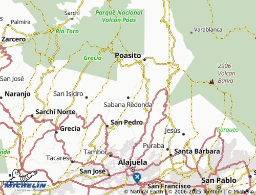Mapa MICHELIN Sabana Redonda - ViaMichelin