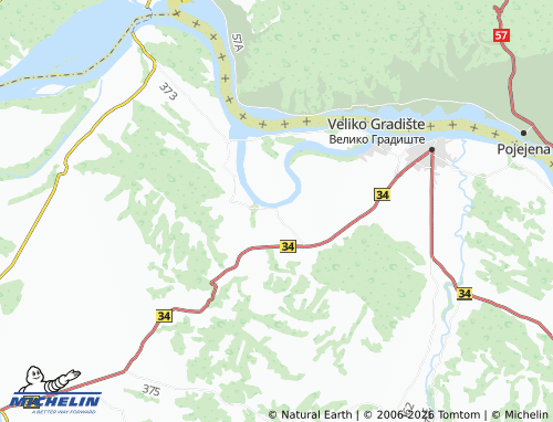 Mapa MICHELIN Kisiljevo - ViaMichelin