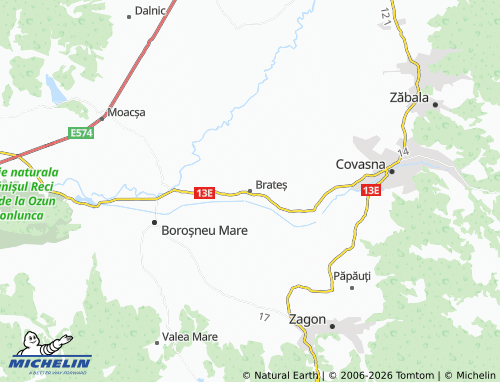 Carte MICHELIN Brateș - ViaMichelin