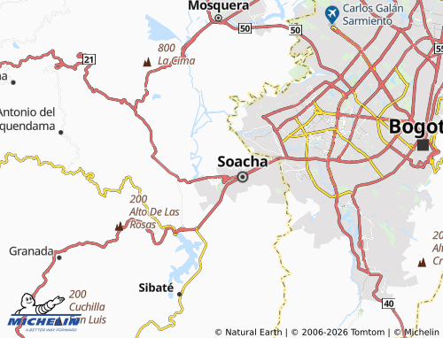 Carte MICHELIN La Primavera - ViaMichelin